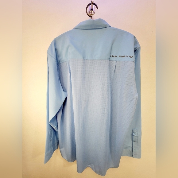 HUK Fishing Men's PFG Bahama II Long Sleeve Button Front Shirt - Picture 3 of 14